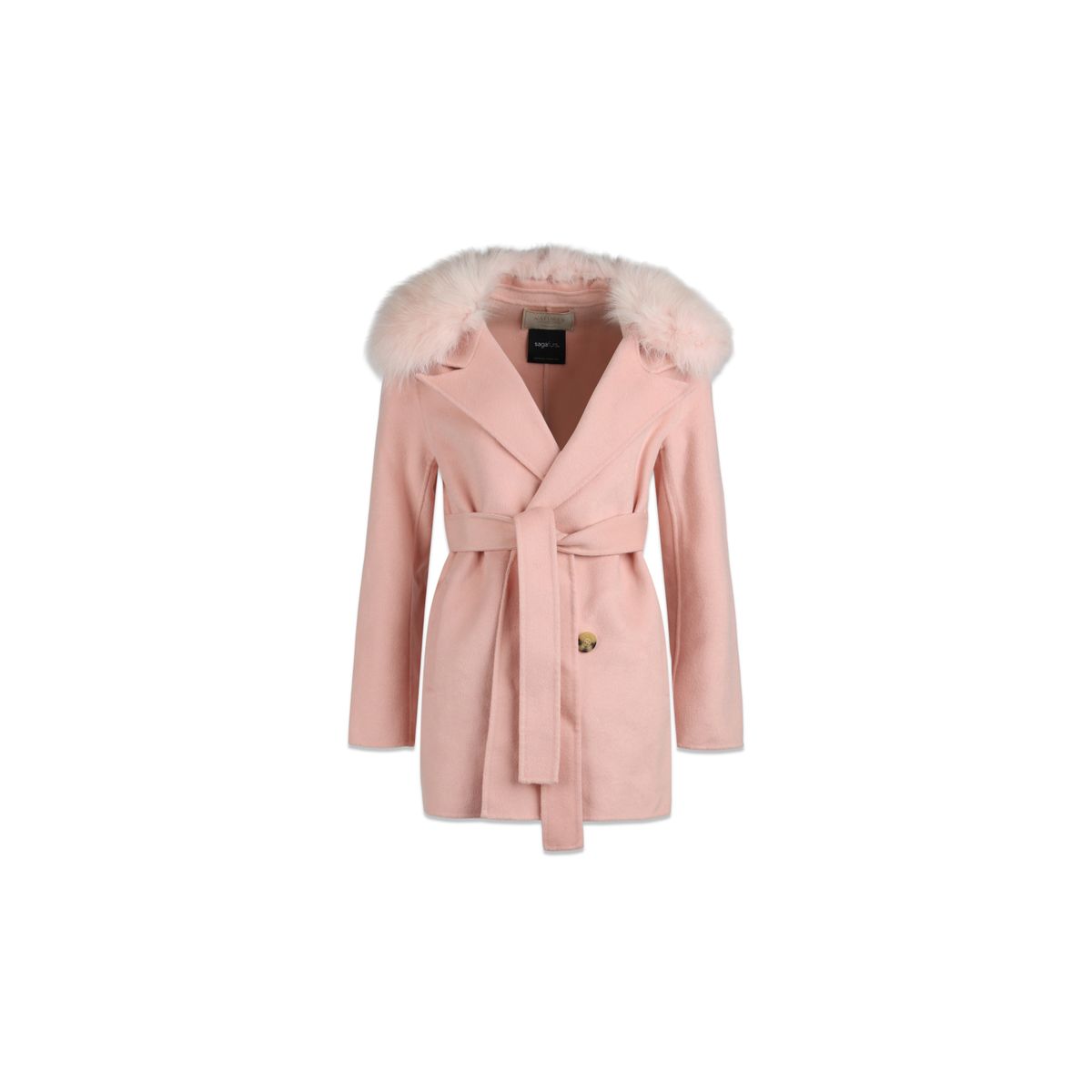 Charlott Mantel | Lammwolle, Fuchs Pink