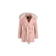 Charlott Mantel | Lammwolle, Fuchs Pink