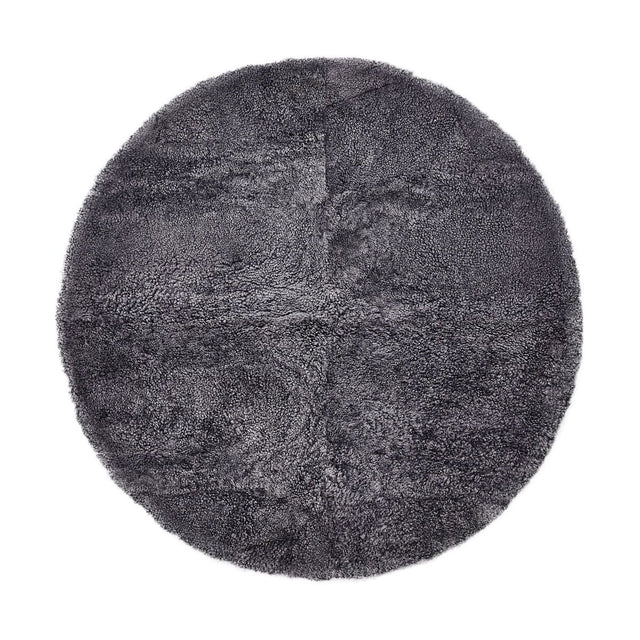 Lammfell Designerteppich | Kurzhaar | Neuseeland | D180 cm