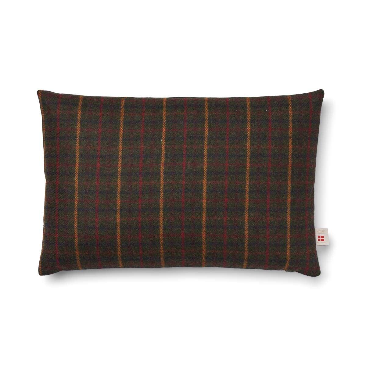 Kariertes Wollkissen | 100% Wolle | 52x52 cm | 34x52 cm