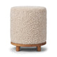 Simon Pouf | Kurzhaar | Neuseeland | D45x55 cm Beige