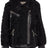 Nicki Jacke | Lammfell, Leder Schwarz