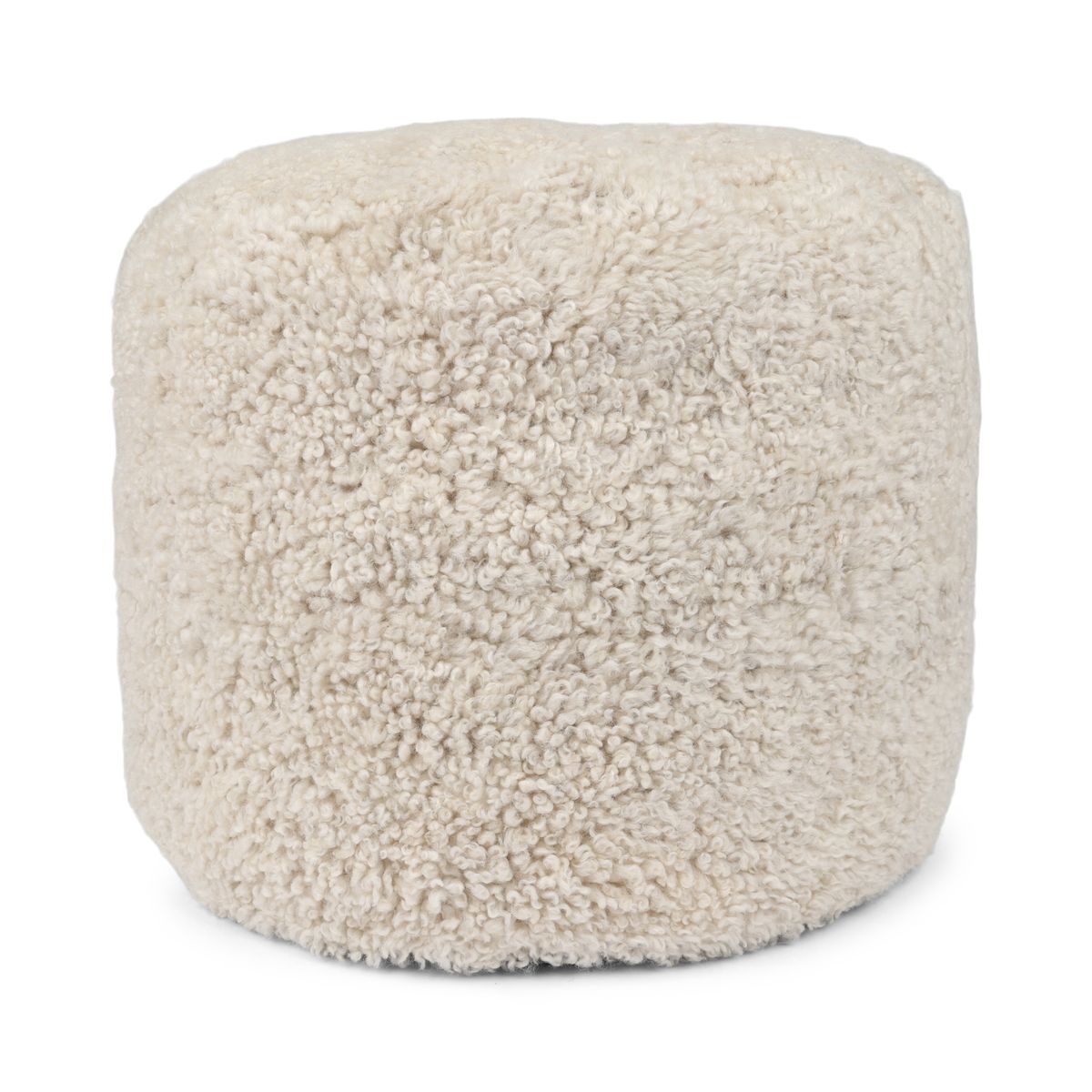Lammfellpouf Premium | Kurzhaar | Neuseeland | D41x31 cm