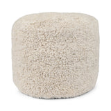 Lammfellpouf Premium | Kurzhaar | Neuseeland | D41x31 cm