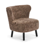 Emil Loungesessel | Lammfell Premium Taupe