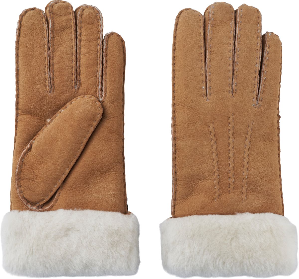 Lammfell Handschuhe Premium | Neuseeland | Fingerhandschuhe Tan