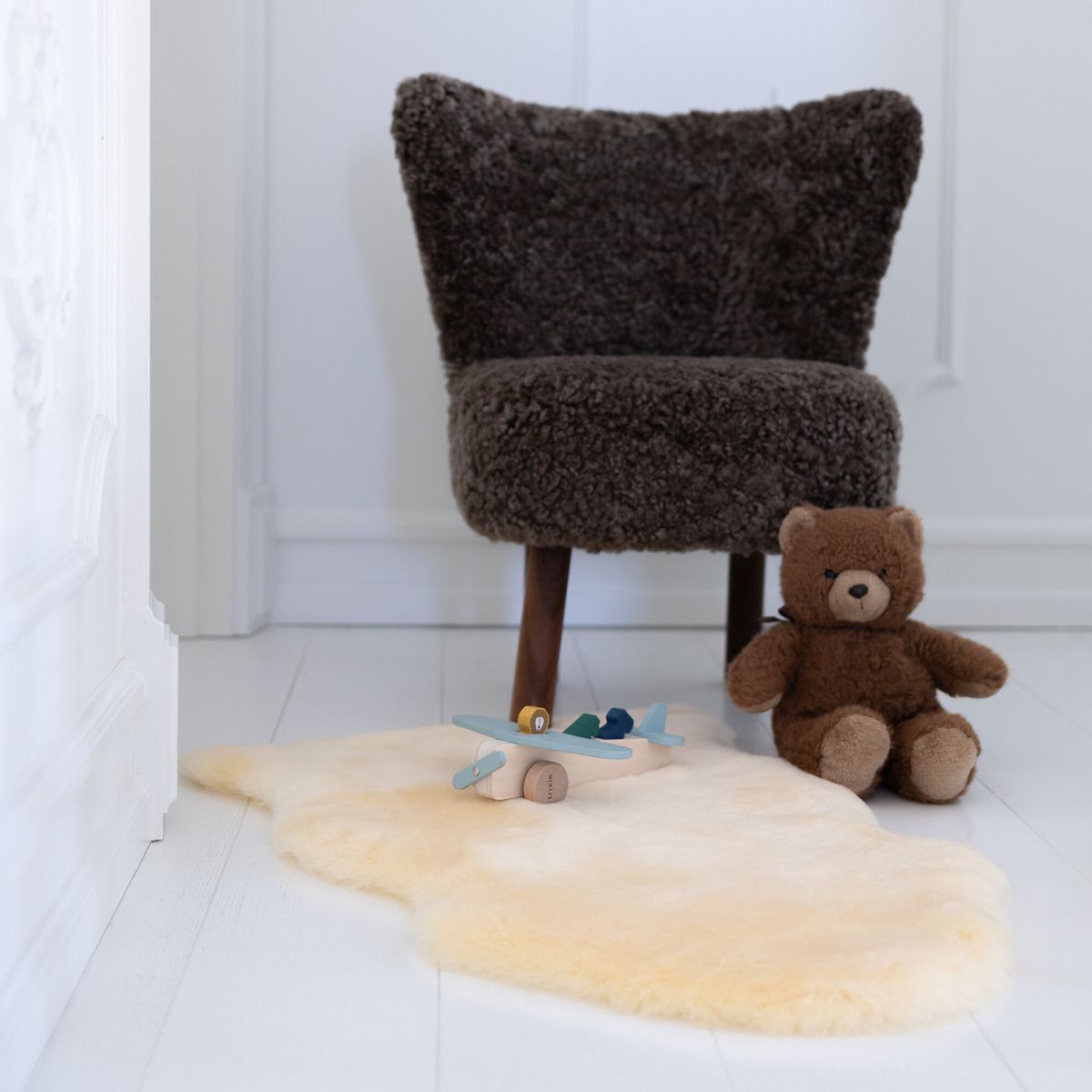 Baby Lammfell | Kurzhaar | Neuseeland | 95 cm Creme