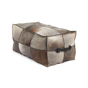 Hocker mit Griff | Brasilien | Hochwertiges Kalbsleder | 45x82x38 cm Poufs | Sheepskinhouse.ch