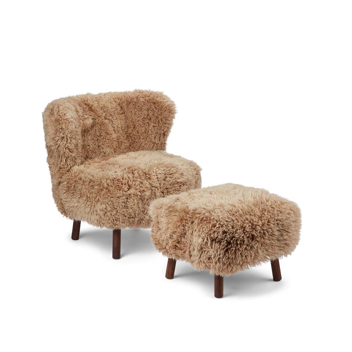 Emil Loungesessel | Premium Lammfell | Langhaar Stühle | Sheepskinhouse.ch