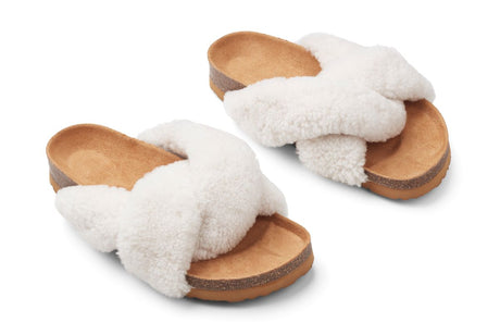 Lilly Kreuz Slippers | Neuseeland | Größe 35-42 Weiß