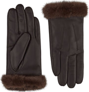 Kendall | Lederhandschuhe | Nerzpelz | Damenhandschuhe