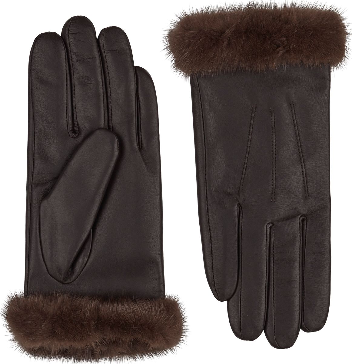 Kendall | Lederhandschuhe | Nerzpelz | Damenhandschuhe