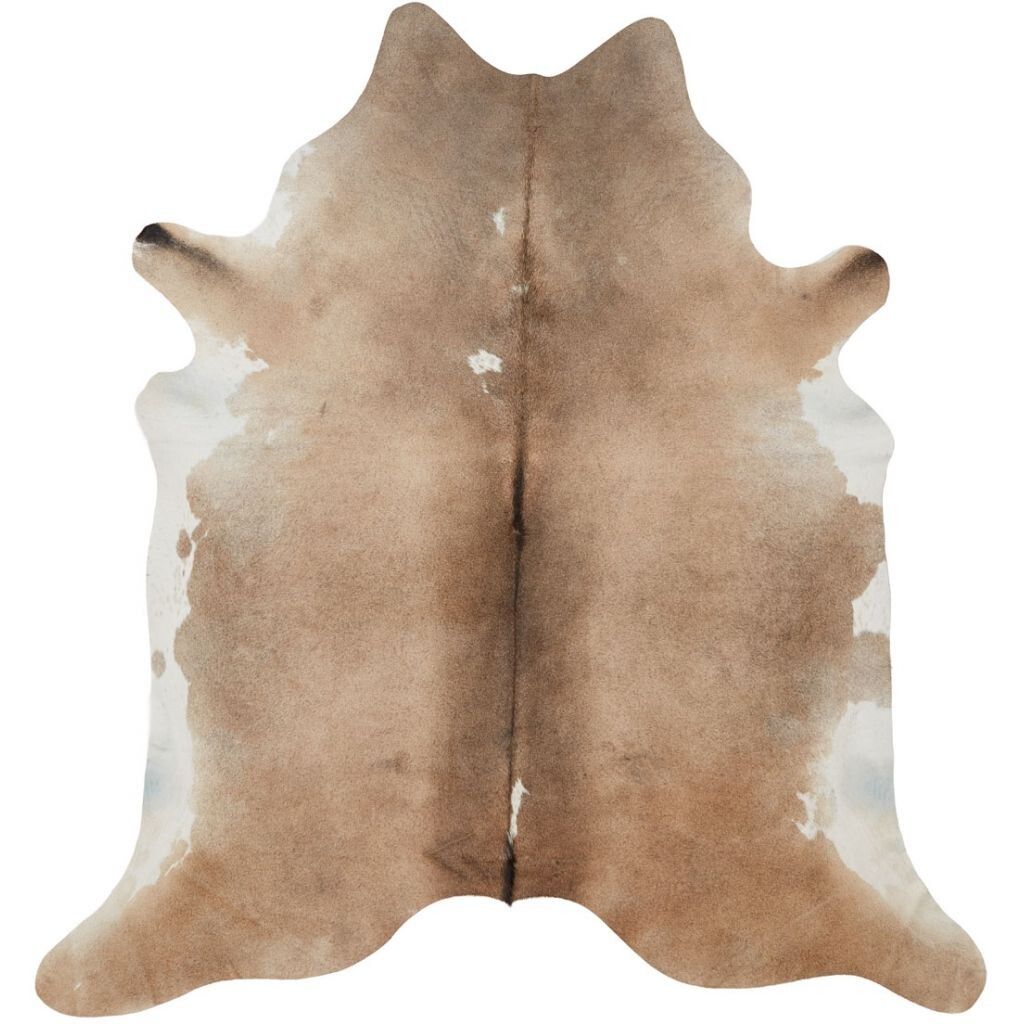 Kuhfell Teppich Unikat | Graubeige | 3,9 m² | Nr. 916