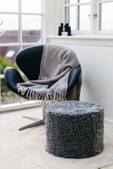 Lammfellpouf Premium | Kurzhaar | Neuseeland | D44x33 cm