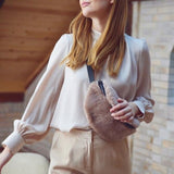 Saki Gürteltasche | Neuseeland | Lammwolle Beige