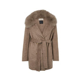Charlott Mantel | Lammwolle, Fuchs Taupe