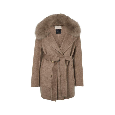 Charlott Mantel | Lammwolle, Fuchs Taupe
