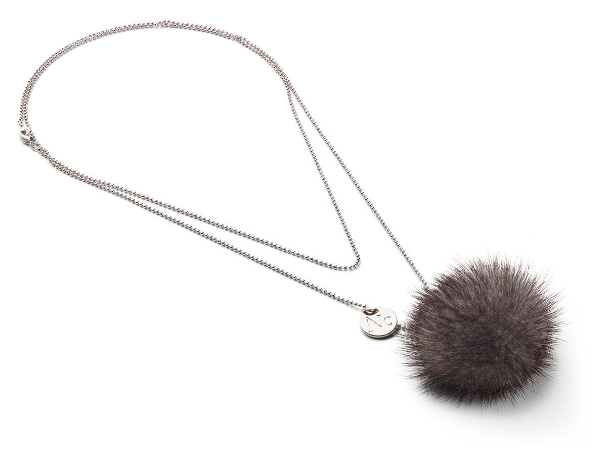 Halskette m. Pompon | Nerz Modeaccessoire | Sheepskinhouse.ch