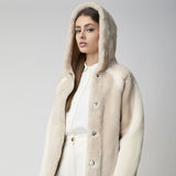 Leah Jacke | Doubleface Beige/Brun