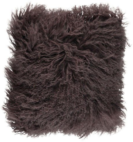 Lammfellkissen Premium | Tibet | Doppelseitig | 40x40 cm 56x56 cm Taupe