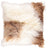 Lammfellkissen Premium | Tibet | 40x40 cm Weiß/Braun/Mix