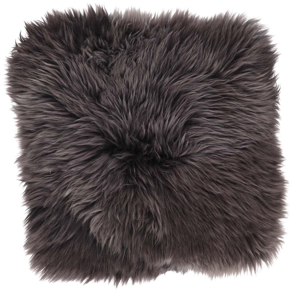 Lammfell Stuhlauflage | Langhaar | Neuseeland | 37x37 cm Sitzkissen | Sheepskinhouse.ch
