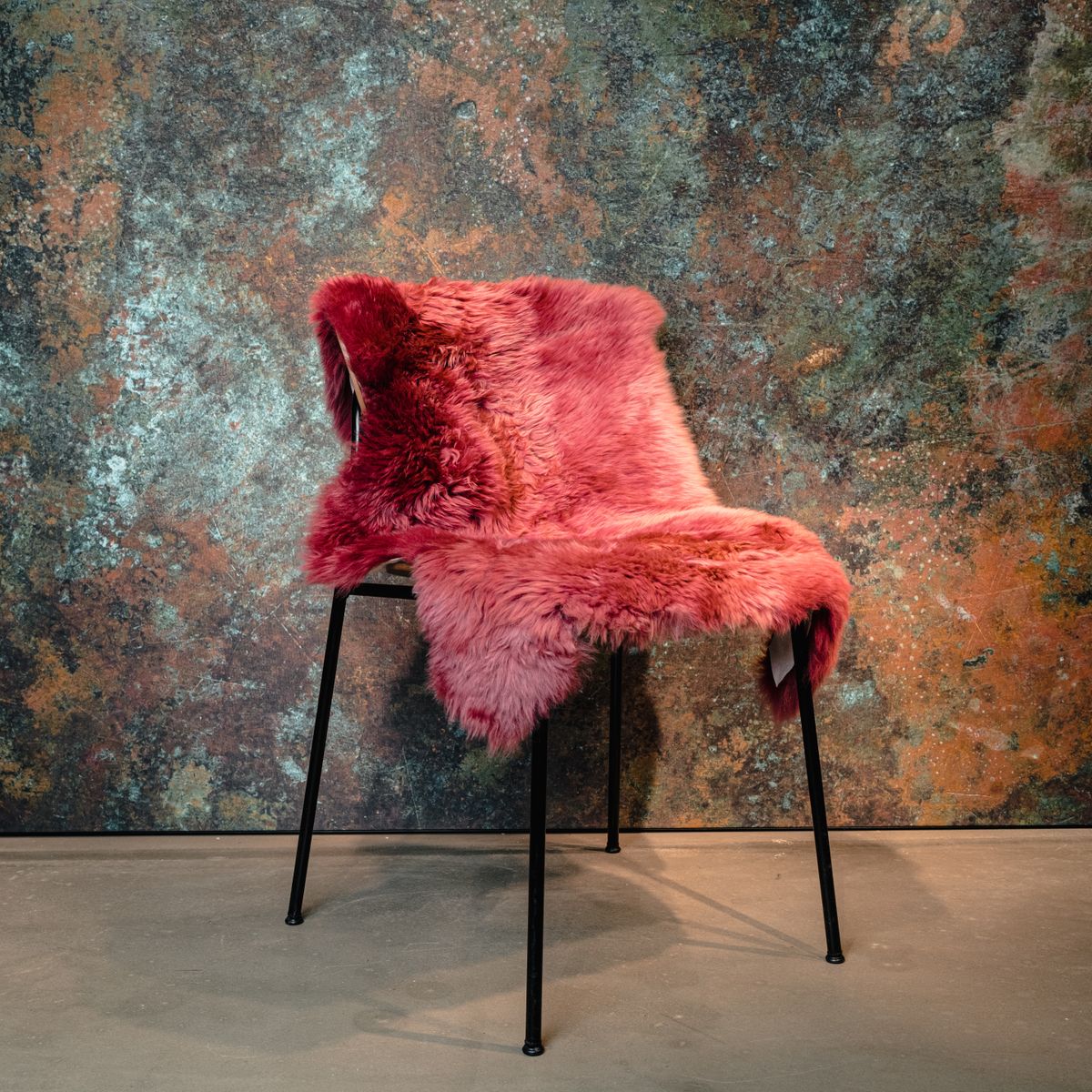 Merino Lammfell | Neuseeland | Ca. 85x60 cm Blau