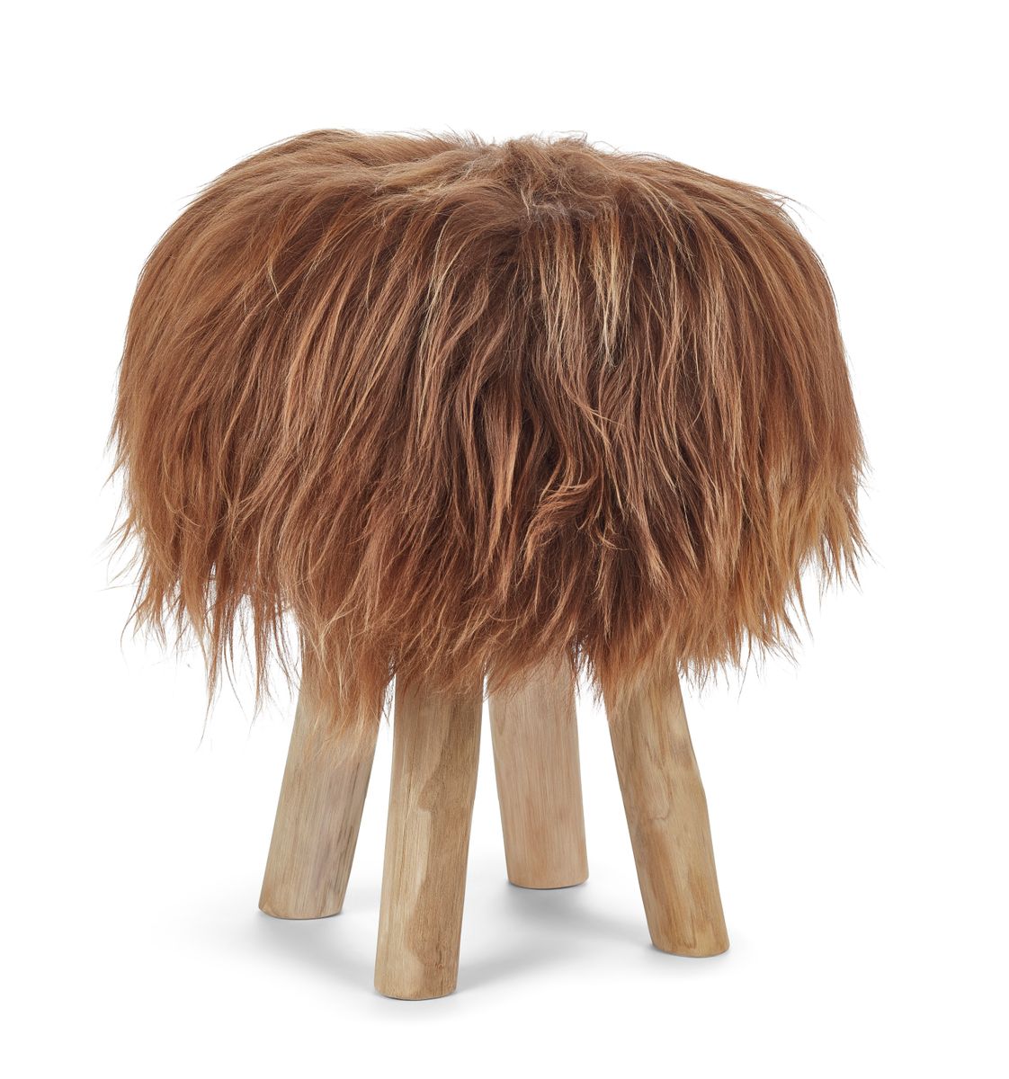 Hocker Premium | Teakholz | Ohne Bezug | 34x48 cm
