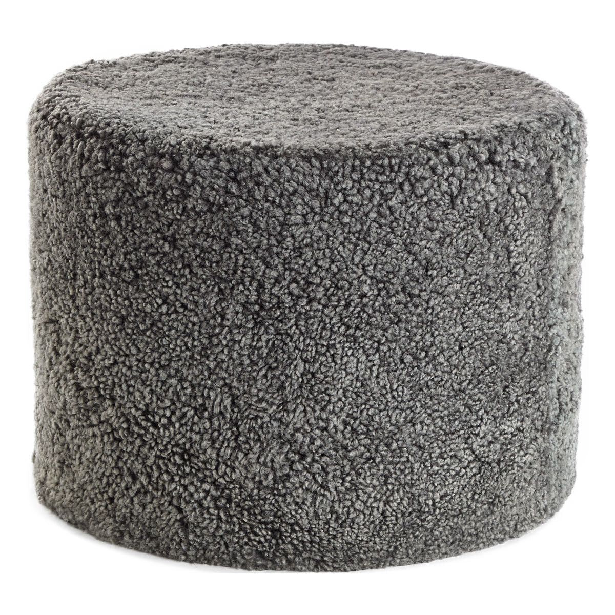 Lammfellpouf Premium | Kurzhaar | Neuseeland | D41x31 cm Poufs | Sheepskinhouse.ch