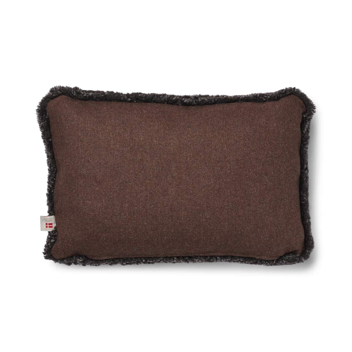 Lammfellkissen | Kurzhaar | Neuseeland | 100% Wolle | 52x52 cm | 34x52 cm Braun/Cappuccino