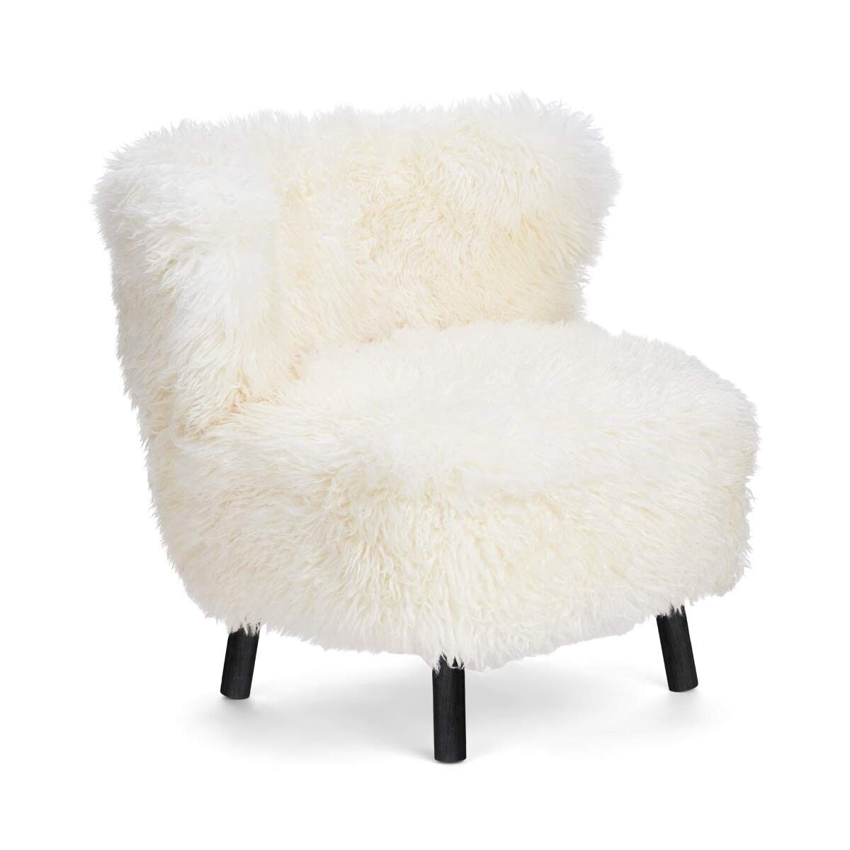 Emil Loungesessel | Premium Lammfell | Langhaar Stühle | Sheepskinhouse.ch