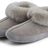 Soft Sole Slipper | Lammwolle, Wildleder Hellgrau