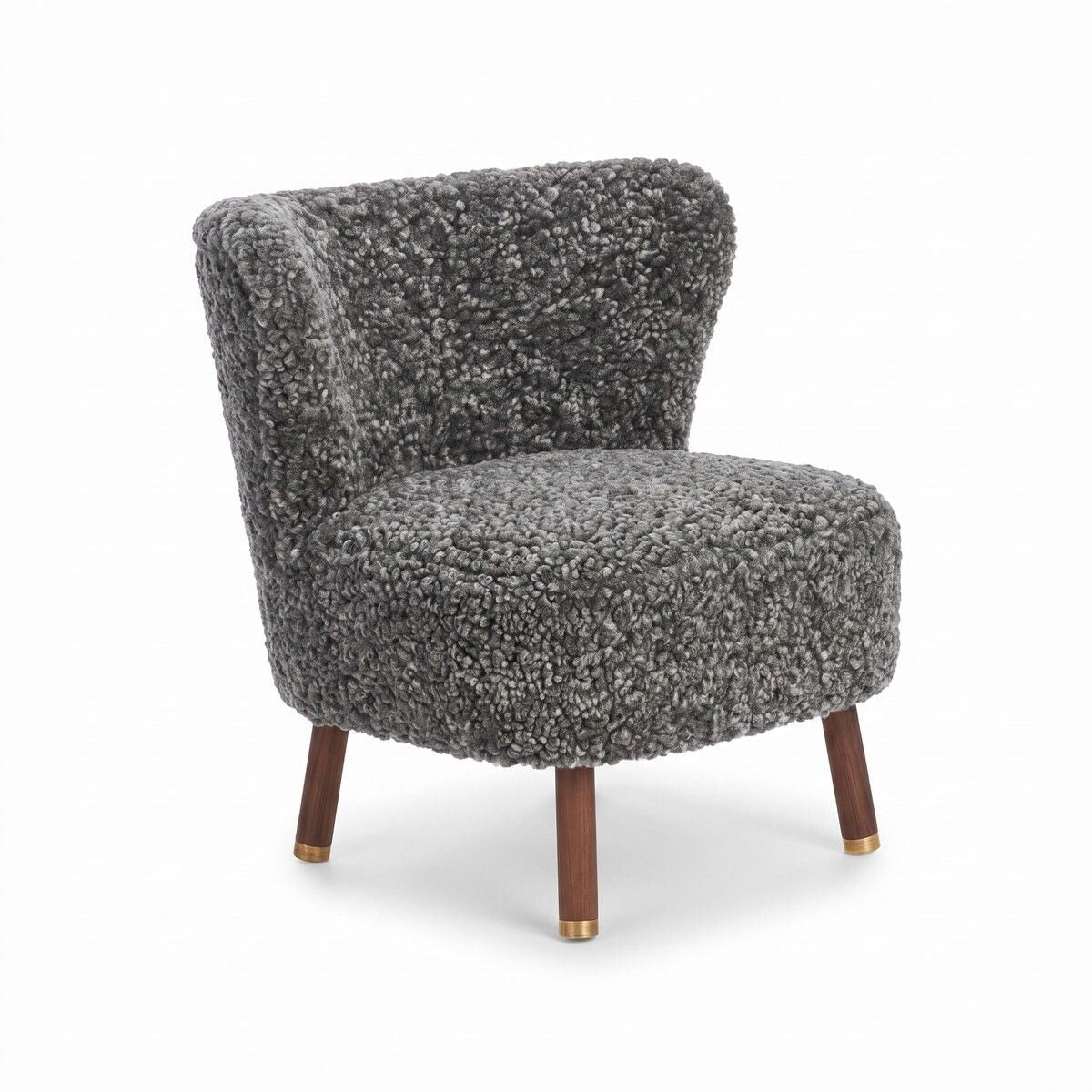 Emil Loungesessel | Premium Lammfell | Kurzhaar Grafit