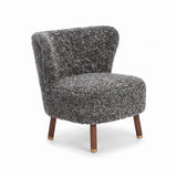 Emil Loungesessel | Premium Lammfell | Kurzhaar Grafit
