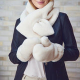 Monta Fäustlinge | Lammwolle Beige