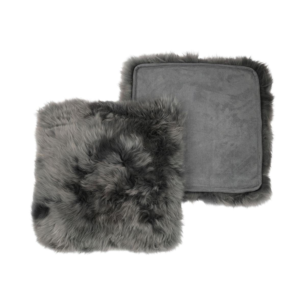 Sitzkissen | Langhaar | Neuseeland | Stoffrückseite | 40x40 cm Stahl