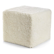 Lammfellpouf Premium | Kurzhaar | Neuseeland | 40x40x35 cm Poufs | Sheepskinhouse.ch