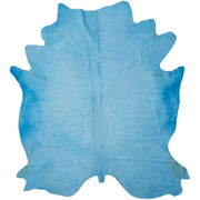 Kuhfell Teppich Unikat | Baby Blau | 4 m² | Nr. 808