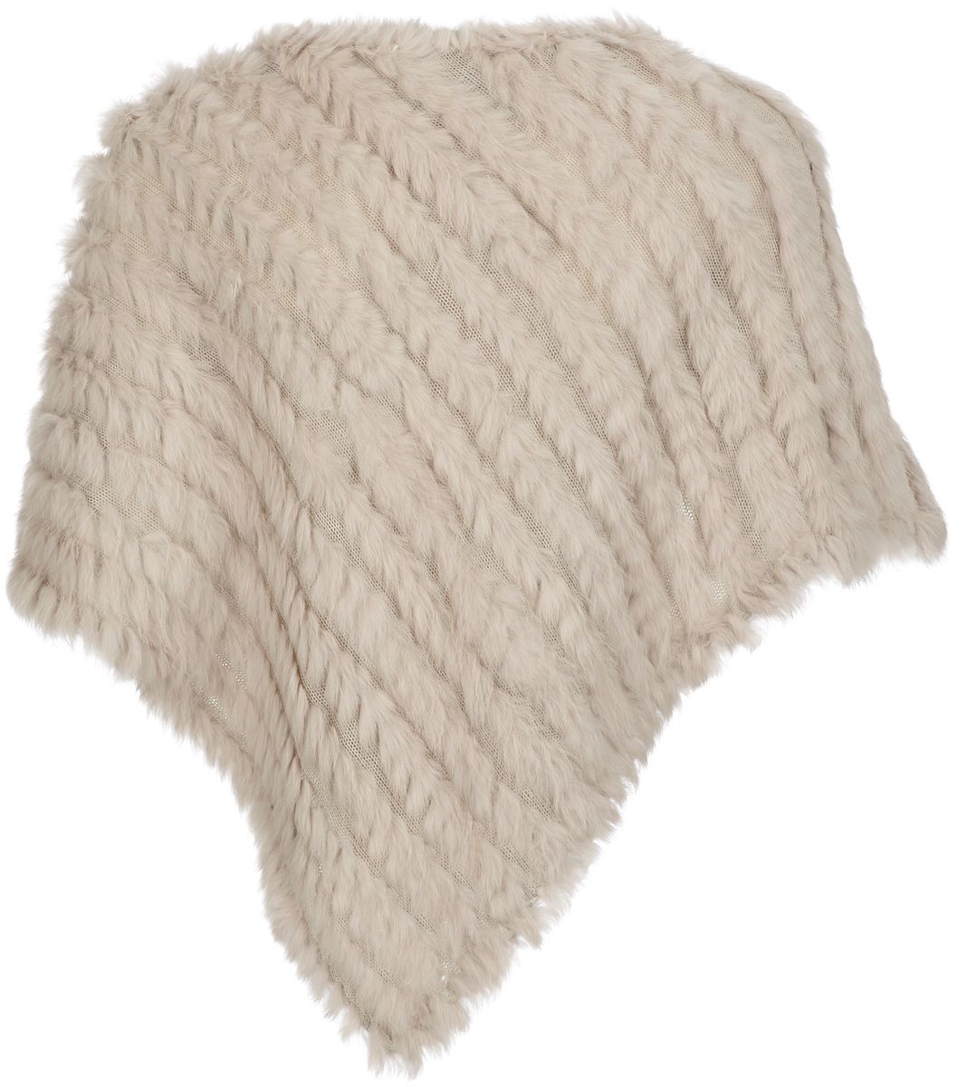 Molly Poncho | Kaninchen Perlweiß