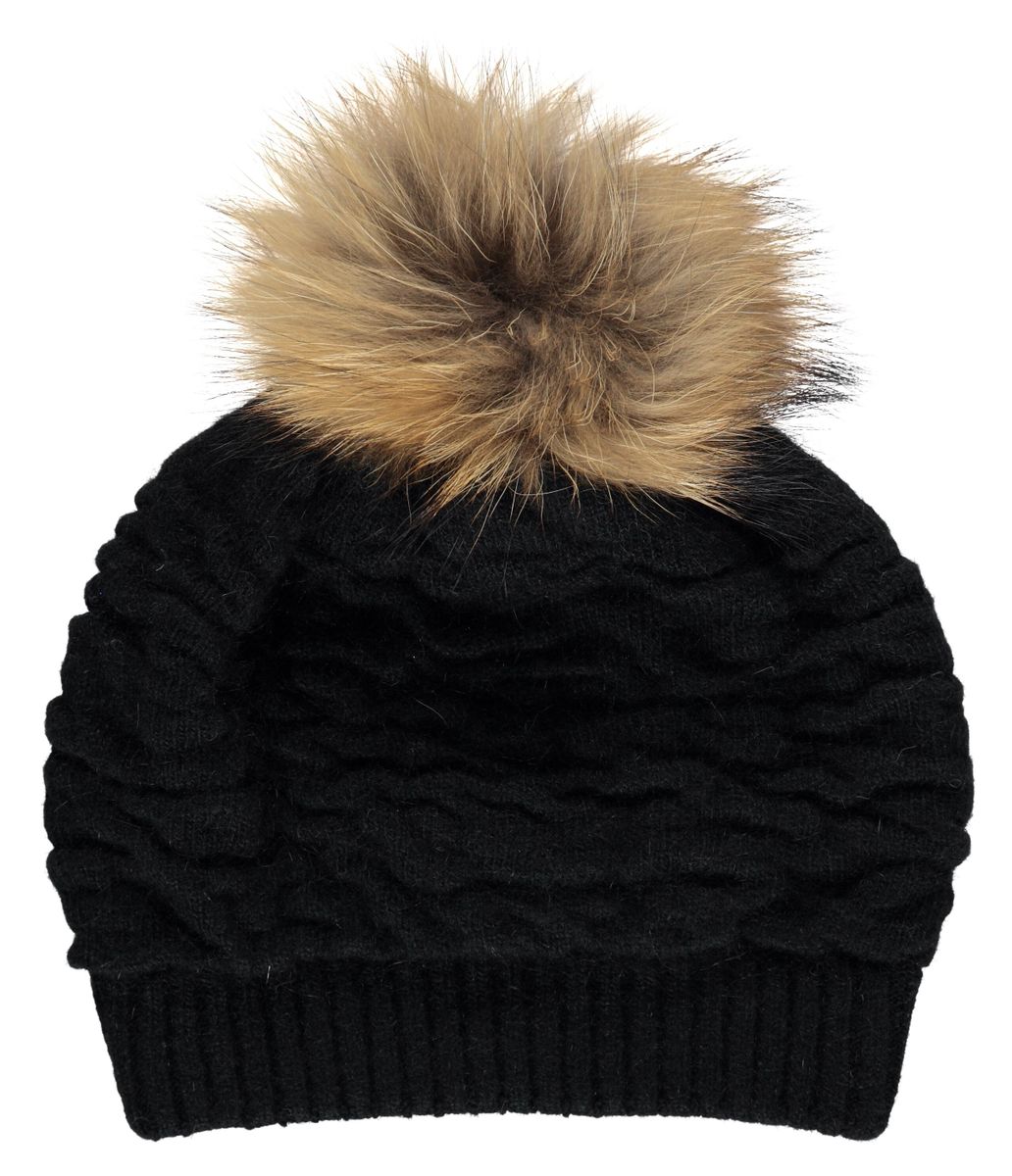 Sidse Mütze | Wolle, Waschbär Modeaccessoire | Sheepskinhouse.ch