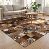 Kuhfell Design Teppich | Brasilien | 200x200 cm