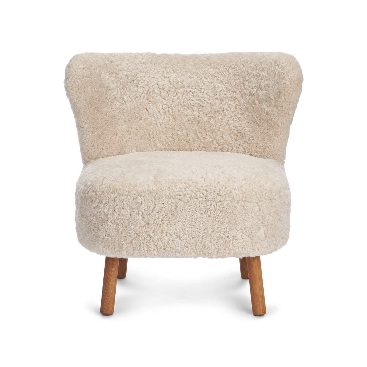 Emil Loungesessel | Lammfell Premium Beige