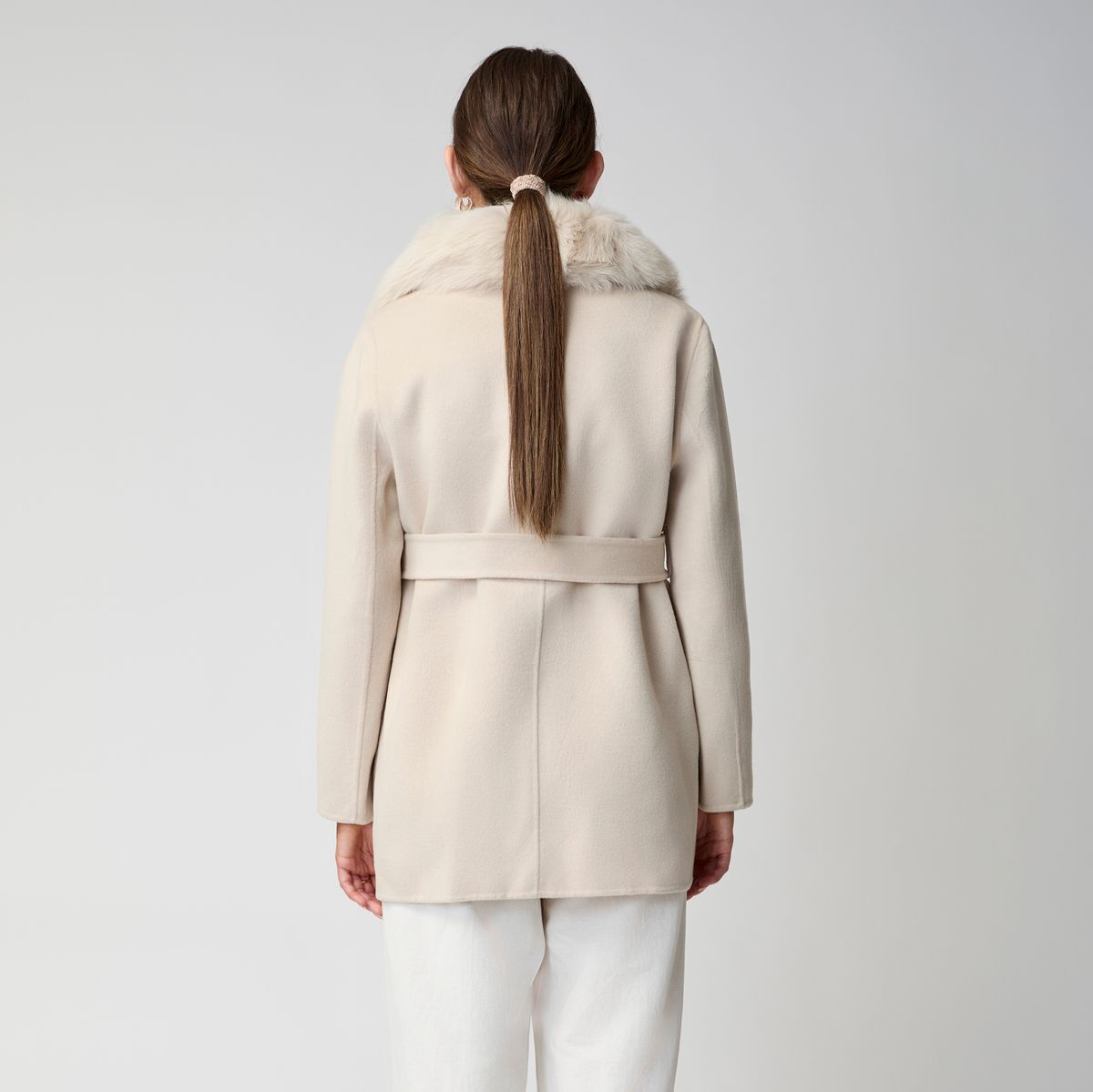 Charlott Mantel | Lammwolle, Fuchs Beige