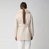 Charlott Mantel | Lammwolle, Fuchs Beige