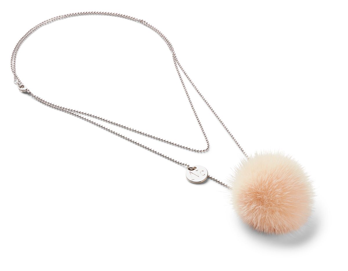 Halskette m. Pompon | Nerz Modeaccessoire | Sheepskinhouse.ch