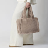 Mini Glory Shopper | Neuseeland | Lammwolle Lederbraun