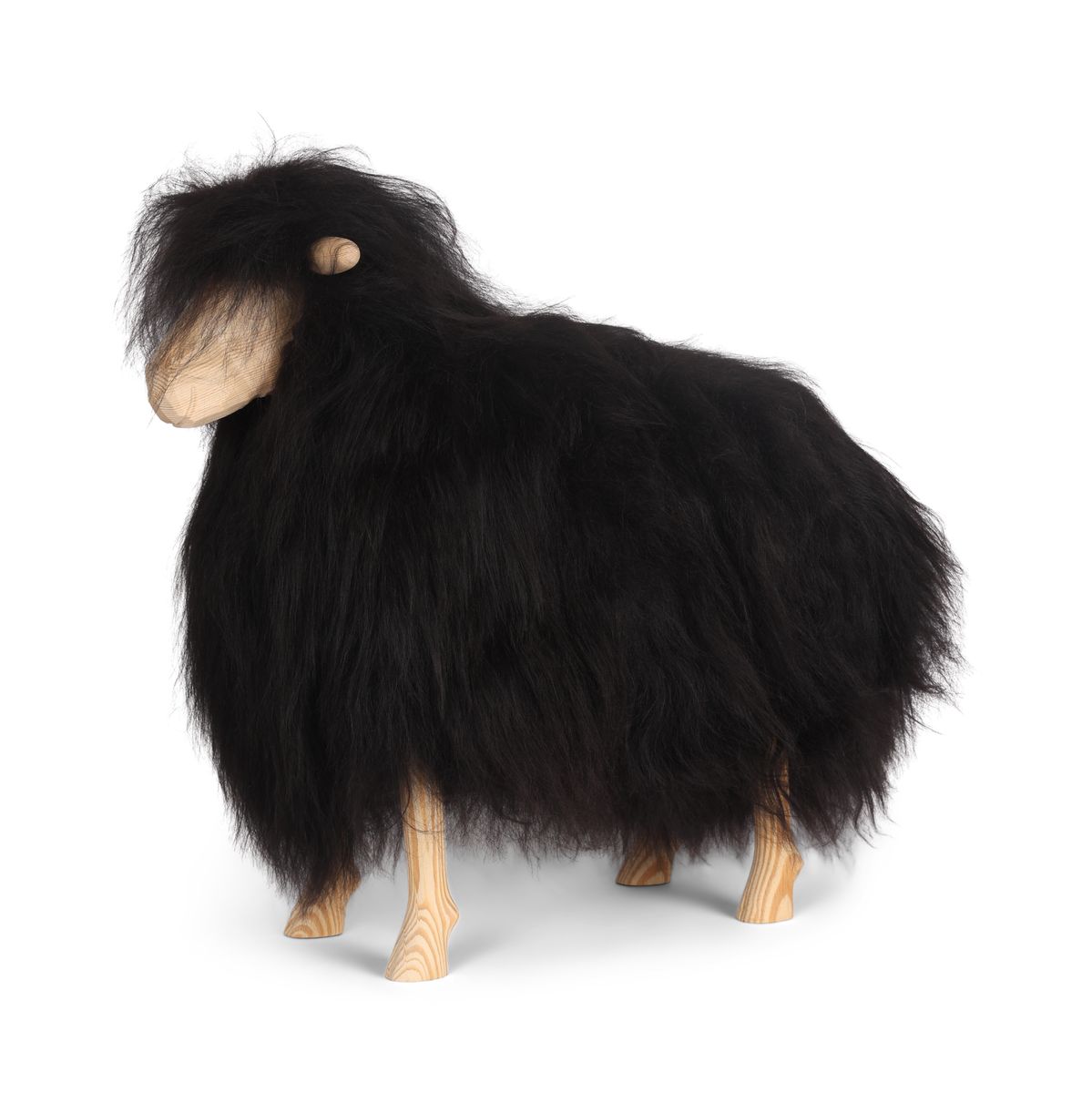Signature Holzschaf | Klein Schaukelschaf | Sheepskinhouse.ch
