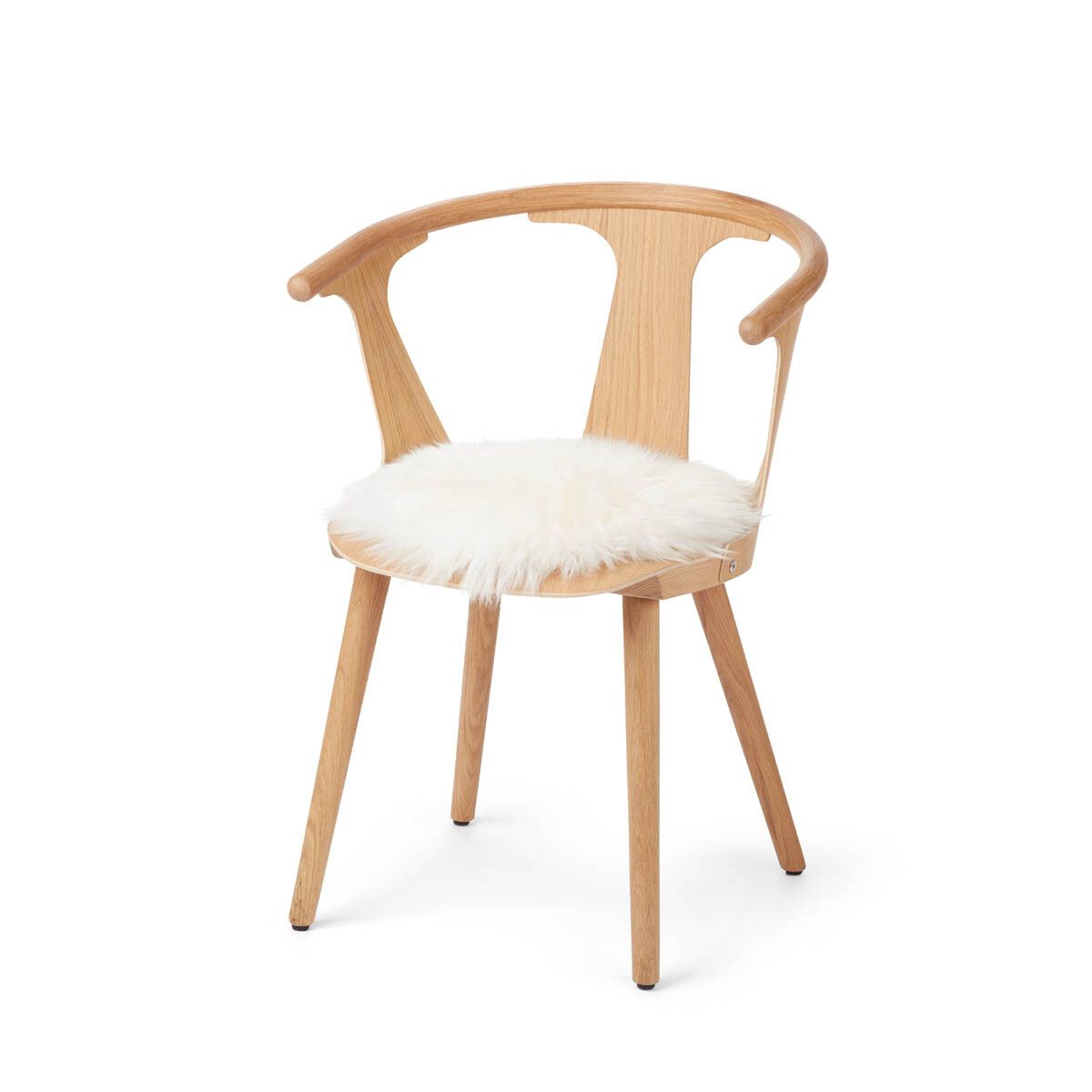 Sitzkissen 2er Pack | Lammfell | D35 cm