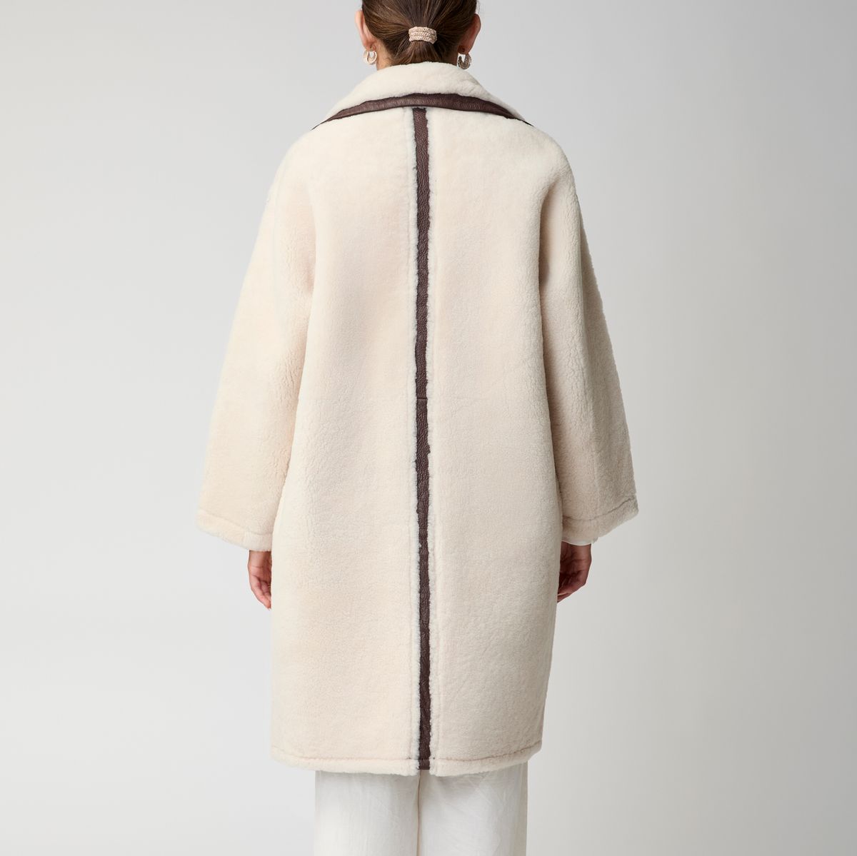 Jill Mantel | Shearling Beige