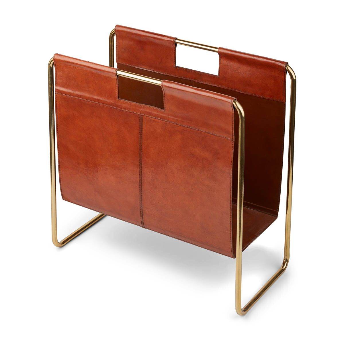 Zeitschriftenhalter | Kalbsleder | 50x25x50 cm Wohnaccessoire | Sheepskinhouse.ch